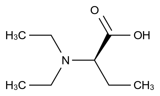 (R)-2-(DIETHYLAMINO)BUTANOIC ACID 结构式