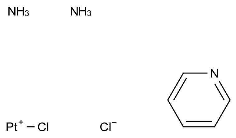  (SP-4-2)-Platinum(1+), diammineChloro(pyridine)-, Chloride (1:1) CAS 106343-54-8 结构式 Chemical Structure