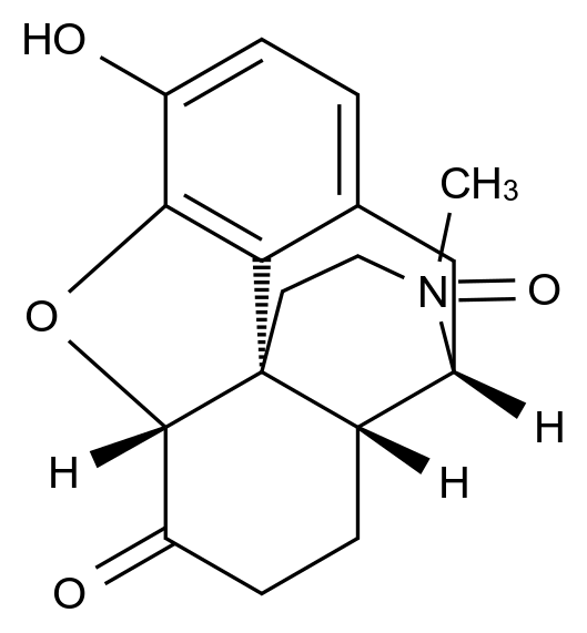 Dihydromorphinone N-Oxide标准品结构式