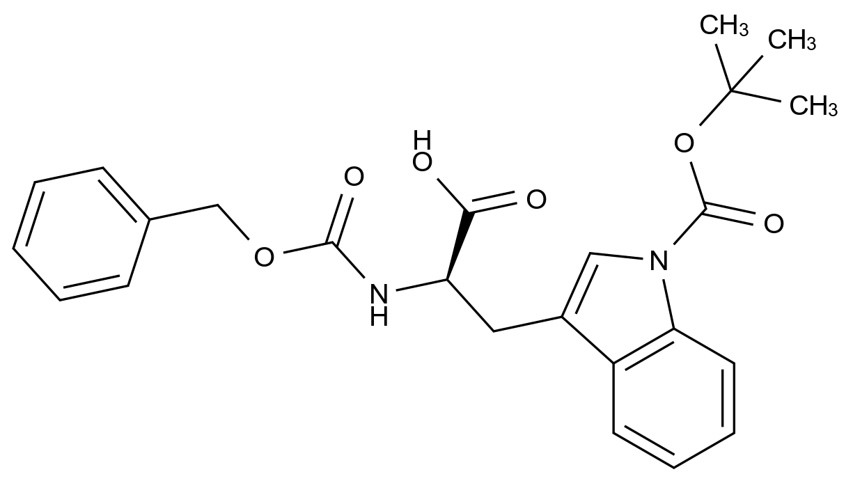 CAS No.:1217471-55-0,1-[(1,1-Dimethylethoxy)carbonyl]-N-[(phenylmethoxy)carbonyl]-D-tryptophan