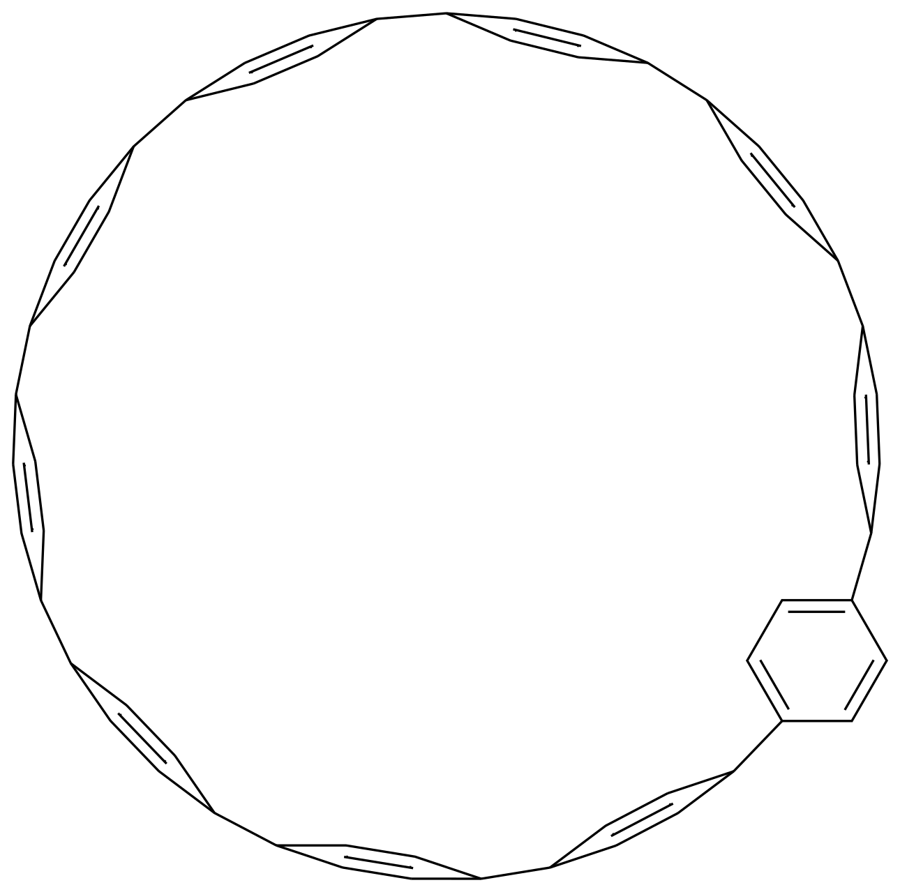  [10]Cycloparaphenylene CAS 1222105-46-5 结构式 Chemical Structure