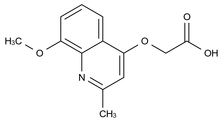 CAS No.:123452-96-0,2-((8-Methoxy-2-methylquinolin-4-yl)oxy)acetic acid