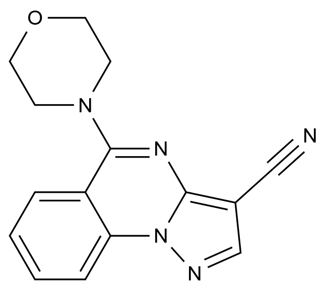 [124570-61-2]5-(4-Morpholinyl)pyrazolo[1,5-a]quinazoline-3-carbonitrile