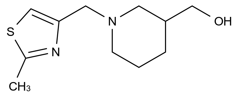  (1-((2-Methylthiazol-4-yl)methyl)piperidin-3-yl)methanol CAS 1249345-52-5 结构式 Chemical Structure