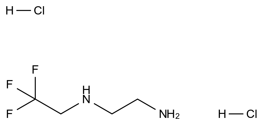  (2-Aminoethyl)(2,2,2-trifluoroethyl)amine dihydrochloride CAS 1334147-63-5 结构式 Chemical Structure
