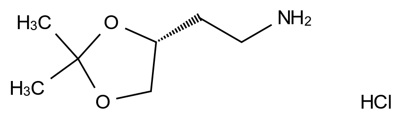  2-[(4r)-2,2-dimethyl-1,3-dioxolan-4-yl]ethan-1-amine hydrochloride CAS 1363408-46-1 结构式 Chemical Structure