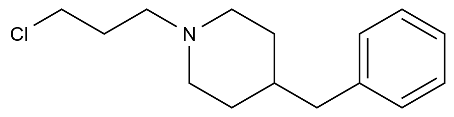  4-Benzyl-1-(3-chloropropyl)piperidine CAS 136718-81-5 结构式 Chemical Structure