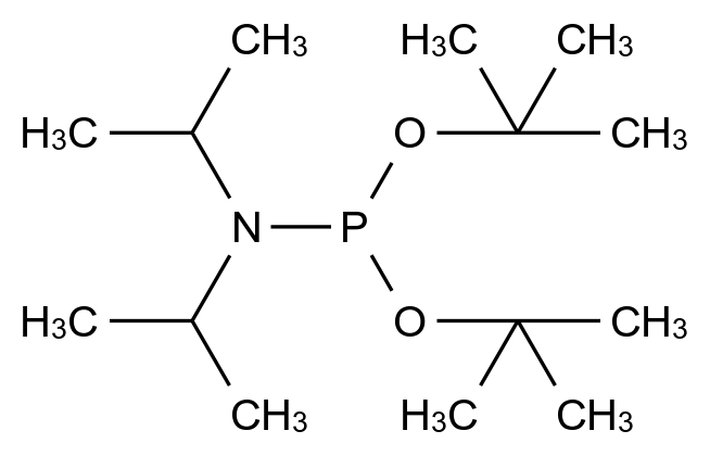 <I>N,N</I>-Diisopropylphosphoramidite di<I>tert</I>butyl CAS 137348-86-8 chemical structure