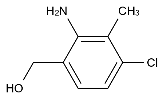  (2-Amino-4-chloro-3-methylphenyl)methanol CAS 1415596-05-2 结构式 Chemical Structure