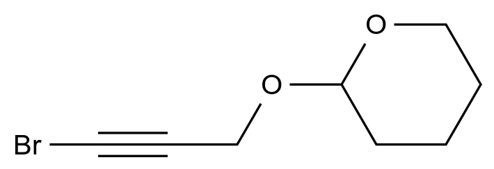 2-((3-Bromoprop-2-yn-1-yl)oxy)tetrahydro-2H-pyran CAS 14420-47-4 chemical structure