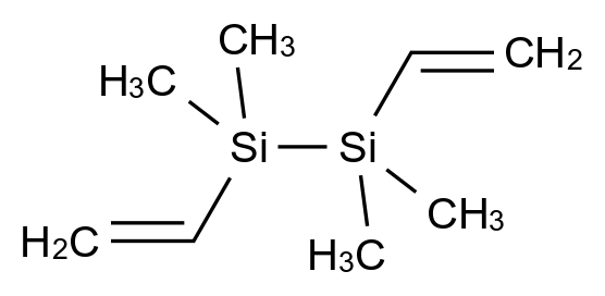  Divinyltetramethyldisilane CAS 1450-29-9 结构式 Chemical Structure