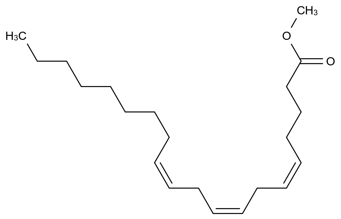顺-5,8,11-二十碳三烯酸甲酯 cis-5,8,11-Eicosatrienoic acid methyl ester CAS 14602-39-2 结构式 Chemical Structure