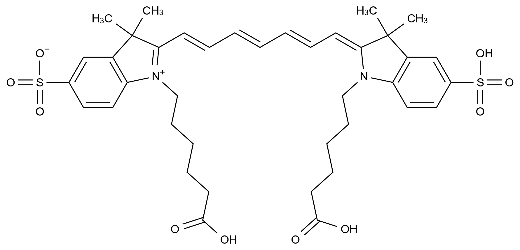 CAS No.:146368-12-9,Cy7 diacid(di so3)