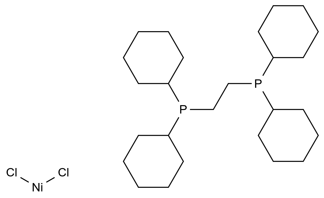 [1,2-双(二苯基膦)乙烷]二氯化镍(II) [1,2-Bis(diphenylphosphine)ethane]nickel(II) dichloride CAS 14647-23-5 结构式 Chemical Structure