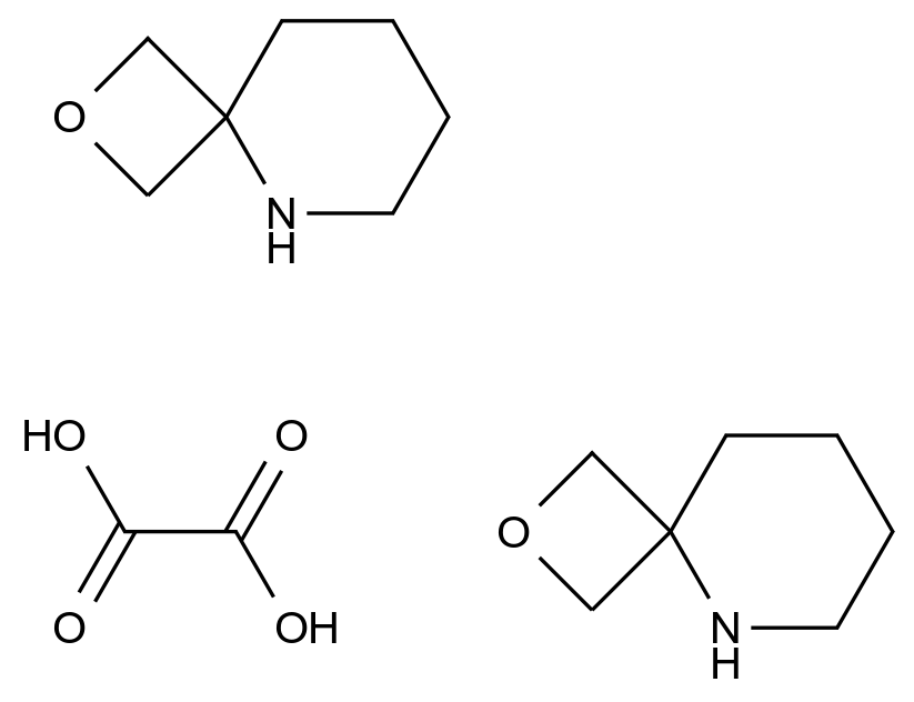  2-Oxa-5-azaspiro[3.5]nonane hemioxalate CAS 1523571-96-1 结构式 Chemical Structure