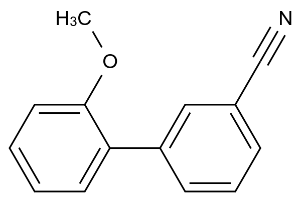  2'-Methoxy[1,1'-biphenyl]-3-carbonitrile CAS 154848-37-0 结构式 Chemical Structure