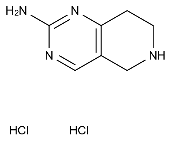  5,6,7,8-Tetrahydropyrido[4,3-d]pyrimidin-2-amine dHCl CAS 157327-50-9 结构式 Chemical Structure