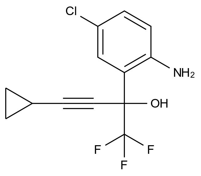 CAS No.:168834-43-3,2-Amino-5-chloro-α-(2-cyclopropylethynyl)-α-(trifluoromethyl)benzenemethanol