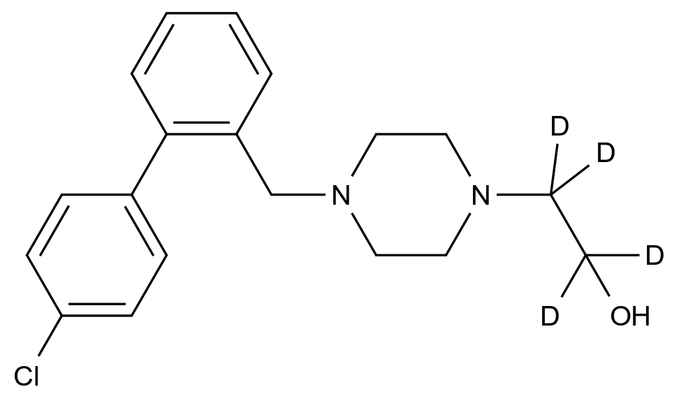 CAS No.:1794756-21-0,2-[4-[(4-Chlorophenyl)phenylmethyl]-1-piperazinyl]ethanol-d4