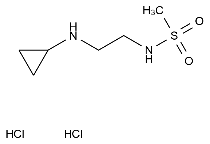 N-[2-(cyclopropylamino)ethyl]methanesulfonamide dihydrochloride N-[2-(cyclopropylamino)ethyl]methanesulfonamide dihydrochloride CAS 1803601-81-1 结构式 Chemical Structure
