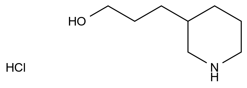  3-(Piperidin-3-yl)propan-1-ol hydrochloride CAS 184044-02-8 结构式 Chemical Structure