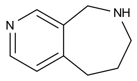  6,7,8,9-Tetrahydro-5H-pyrido[3,4-c]azepine CAS 185510-15-0 结构式 Chemical Structure