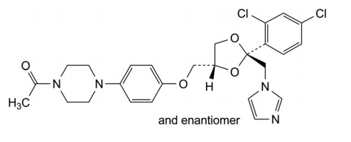 酮康唑EP杂质C (对映异构体） Ketoconazole EP Impurity C (and enantiomer) CAS 83374-59-8 结构式 Chemical Structure