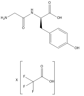 H-Gly-D-Tyr-OH（XTFA） CAS 133706-65-7 chemical structure