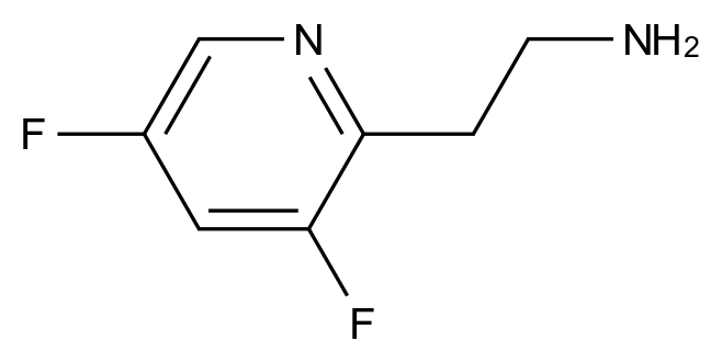 2-(3,5-difluoropyridin-2-yl)ethan-1-amine structure
