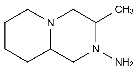 3-Methylhexahydro-1H-pyrido[1,2-a]pyrazin-2(6H)-amine structure