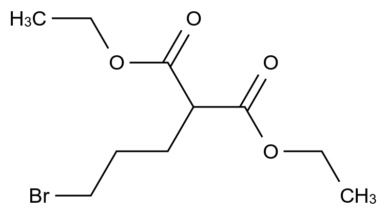  Diethyl 3-Bromopropylmalonate CAS 10149-21-0 结构式 Chemical Structure