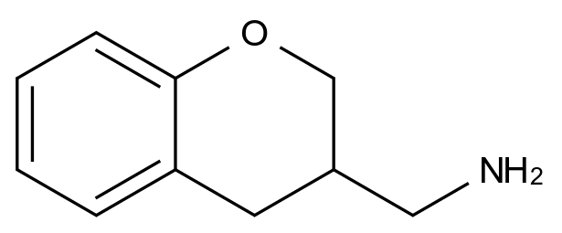  Chroman-3-ylmethanamine CAS 10185-46-3 结构式 Chemical Structure