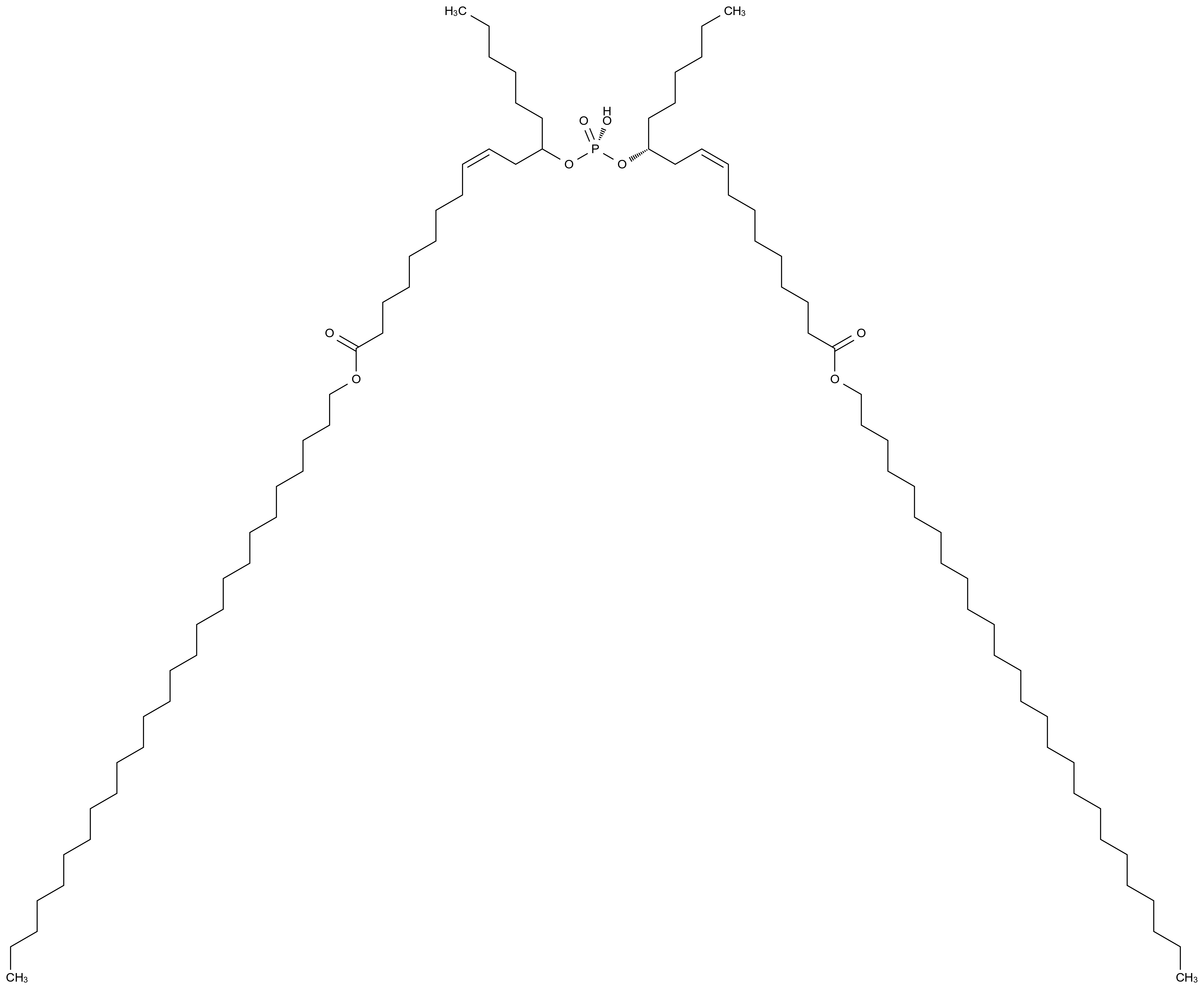  Hexacosyl (Z)-12-(((((R,Z)-18-(hexacosyloxy)-18-oxooctadec-9-en-7-yl)oxy)(hydroxy)phosphoryl)oxy)octadec-9-enoate CAS 108639-99-2 结构式 Chemical Structure