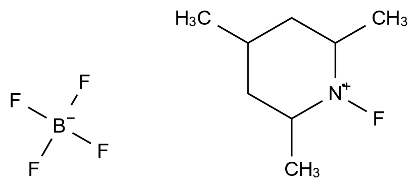 1-氟-2,4,6-三甲基吡啶四氟化硼 1-fluoro-2,4,6-trimethylpyridine boron tetrafluoride CAS 109705-14-8 结构式 Chemical Structure
