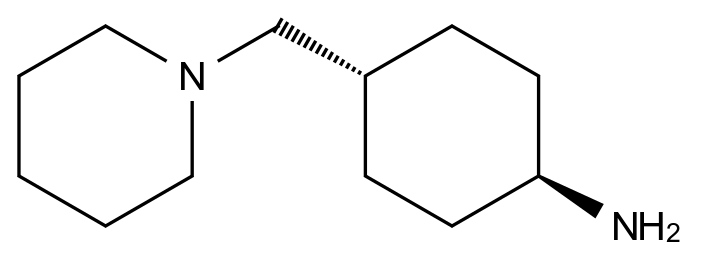  Trans-4-(piperidin-1-ylmethyl)cyclohexan-1-amine CAS 1160372-62-2 结构式 Chemical Structure