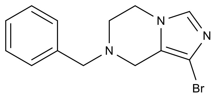  7-Benzyl-1-bromo-5,6,7,8-tetrahydroimidazo[1,5-a]pyrazine CAS 1188264-70-1 结构式 Chemical Structure