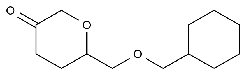 6-(benzyloxymethyl)tetrahydropyran-3-one CAS 1239018-95-1 结构式 Chemical Structure