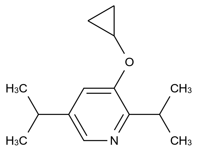  3-Cyclopropoxy-2,5-diisopropylpyridine CAS 1243370-70-8 结构式 Chemical Structure