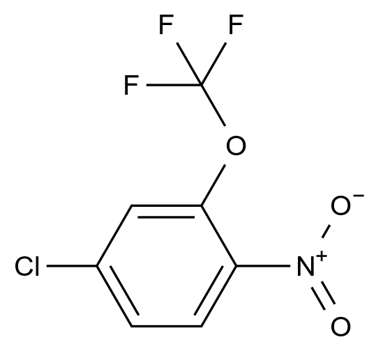  4-Chloro-1-nitro-2-(trifluoromethoxy)benzene CAS 1261674-03-6 结构式 Chemical Structure