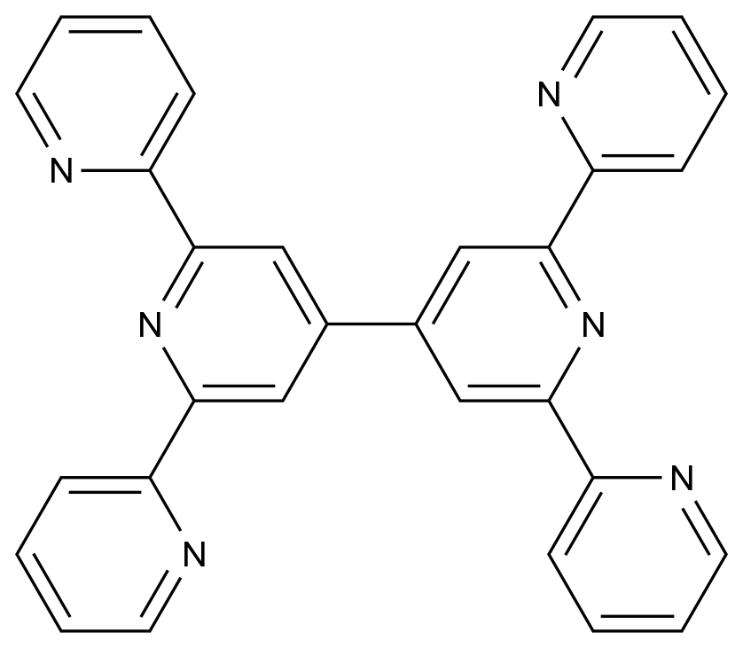 2,2':4',4'':2'',2'''-Quaterpyridine, 6',6''-di-2-pyridinyl- CAS 128143-86-2 chemical structure