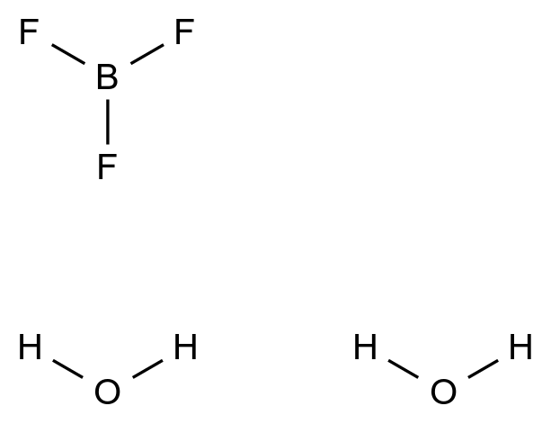 三氟化硼 二水合物 Boron trifluoride dihydrate CAS 13319-75-0 结构式 Chemical Structure