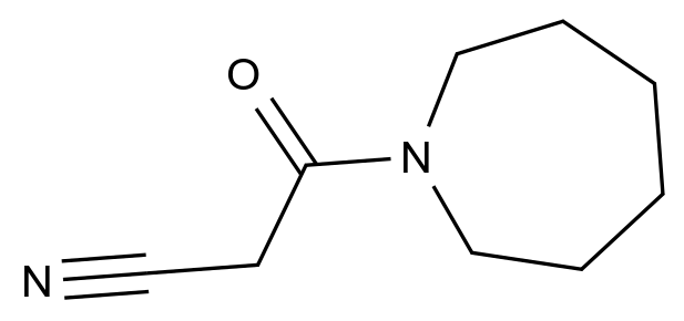  3-(Azepan-1-yl)-3-oxopropanenitrile CAS 15029-31-9 结构式 Chemical Structure