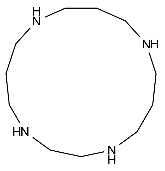  1,4,8,12-tetraazacyclopentadecane CAS 15439-16-4 结构式 Chemical Structure