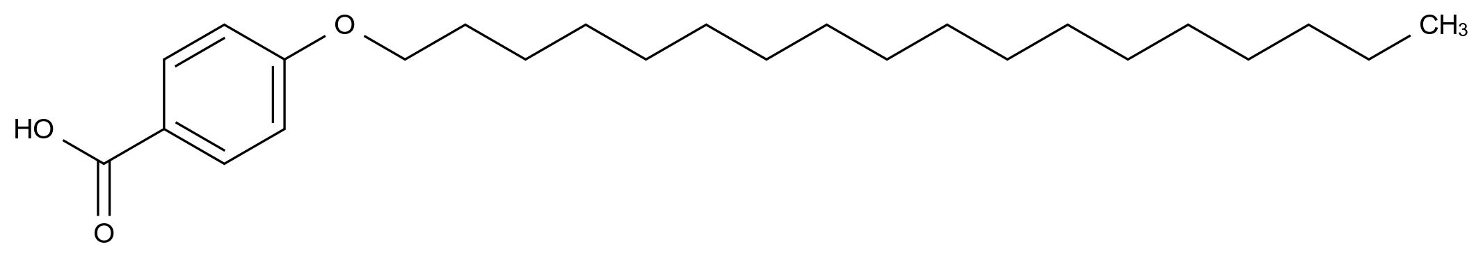 4-(Octadecyloxy)benzoic acid CAS 15872-50-1 chemical structure