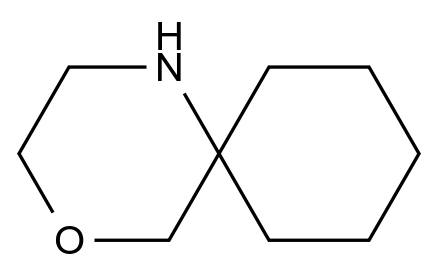  4-Oxa-1-azaspiro[5.5]undecane CAS 180-78-9 结构式 Chemical Structure