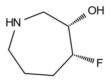 cis-4-fluoroazepan-3-ol CAS 1801454-39-6 结构式 Chemical Structure