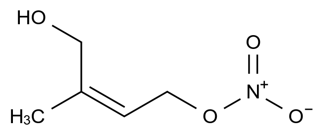  (2Z)-2-Methyl-4-nitrate butene-1,4-diol CAS 227606-97-5 结构式 Chemical Structure