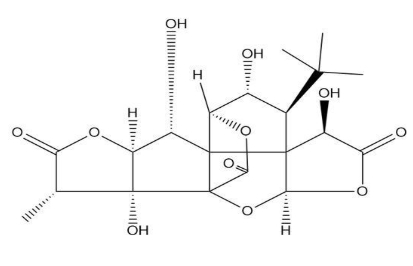 银杏内酯C Ginkgolide C CAS 15291-76-6 结构式 Chemical Structure