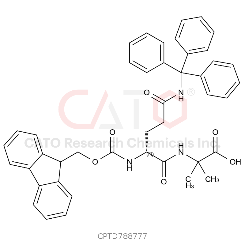 Fmoc-D-Gln(Trt)-Aib-OH