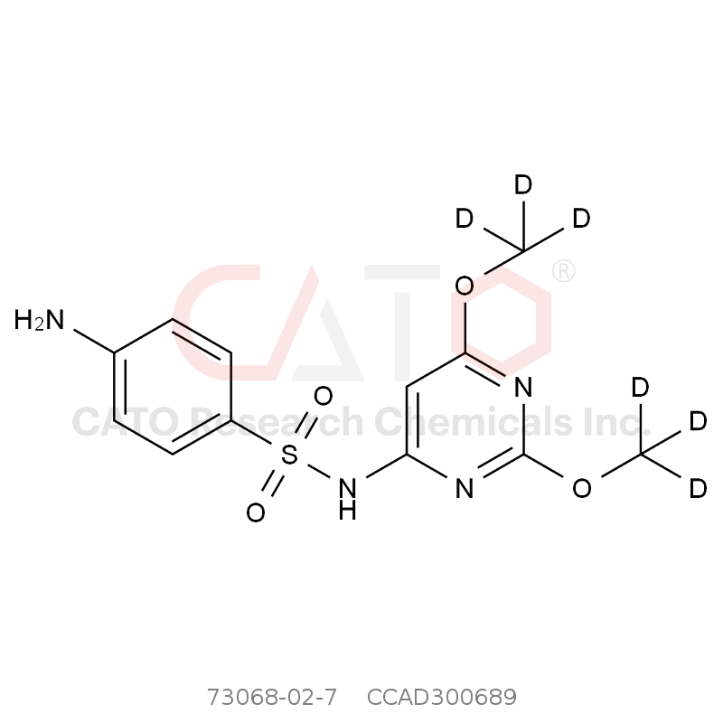 CAS No.:73068-02-7,磺胺二甲氧嘧啶-d6